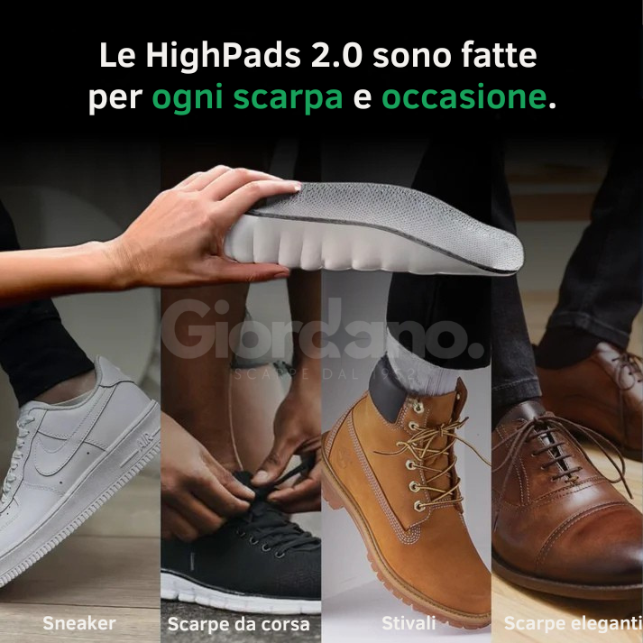 Suole rialzanti HIGHPADS 2.0